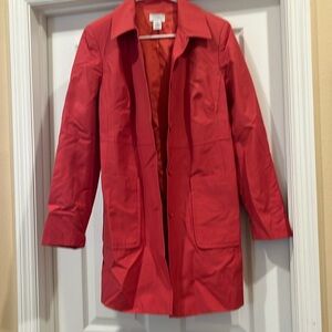 Ann Taylor Loft Jacket- dark Coral color- S